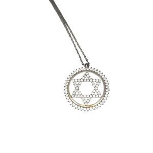 Jewish Star of David necklace with 16 to 18 inch 925 sterling silver